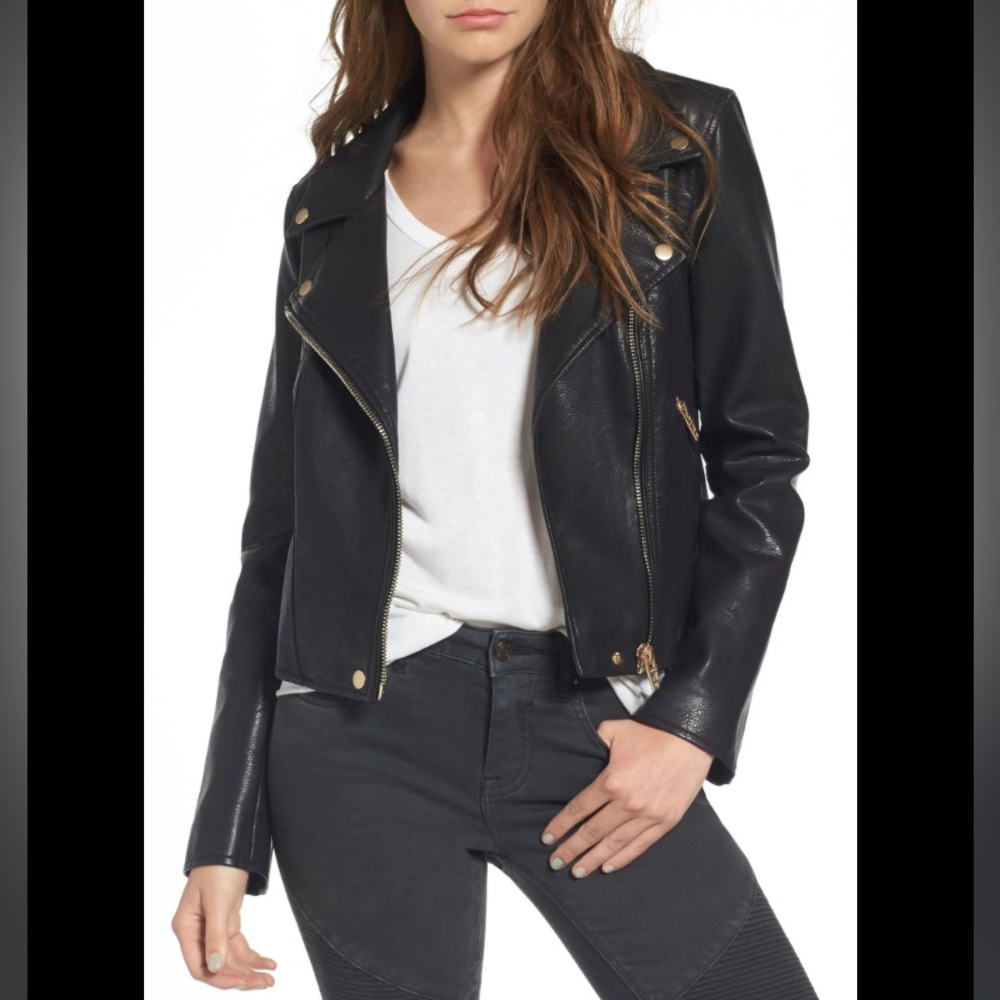 NEW Anthropologie Blank NYC Life changer moto jacket medium